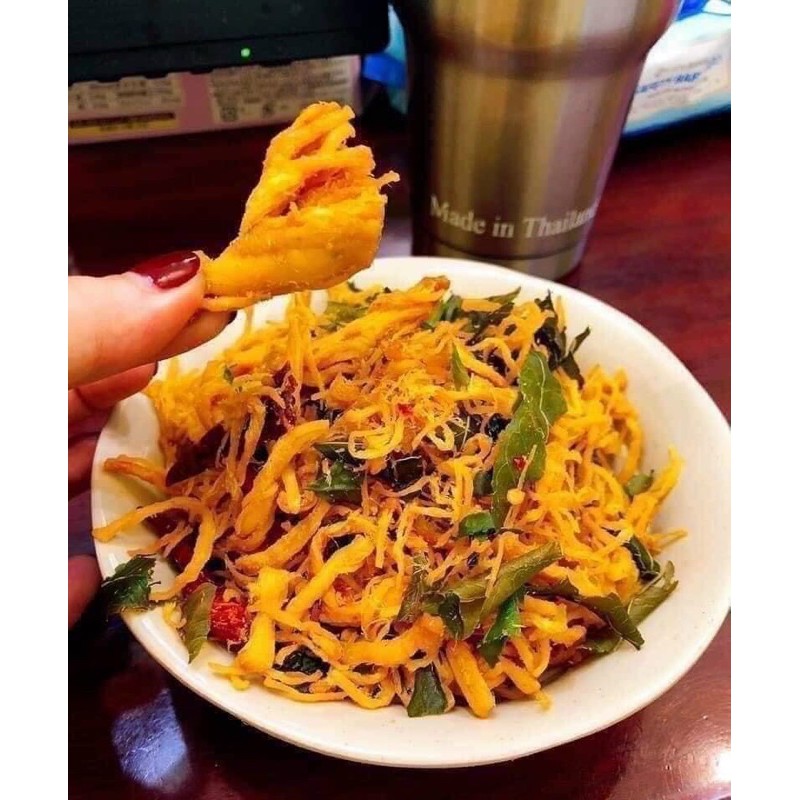 Khô gà lá chanh thơm ngon đặ biệt loại ngon, 500g đóng túi zip