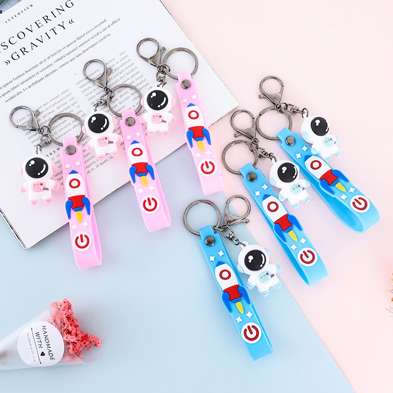 Móc khoá cute mô hình phi hành gia nhà du hành vũ trụ giá rẻ quà lưu niệm Gôn đồ chơi