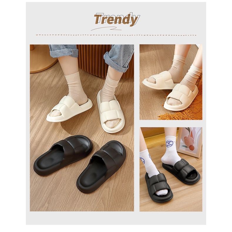 Dép bánh mỳ Chao quai trơn đế êm quai mềm rất cute đi trong nhà văn phòng Hot trend rẻ đẹp thời trang.