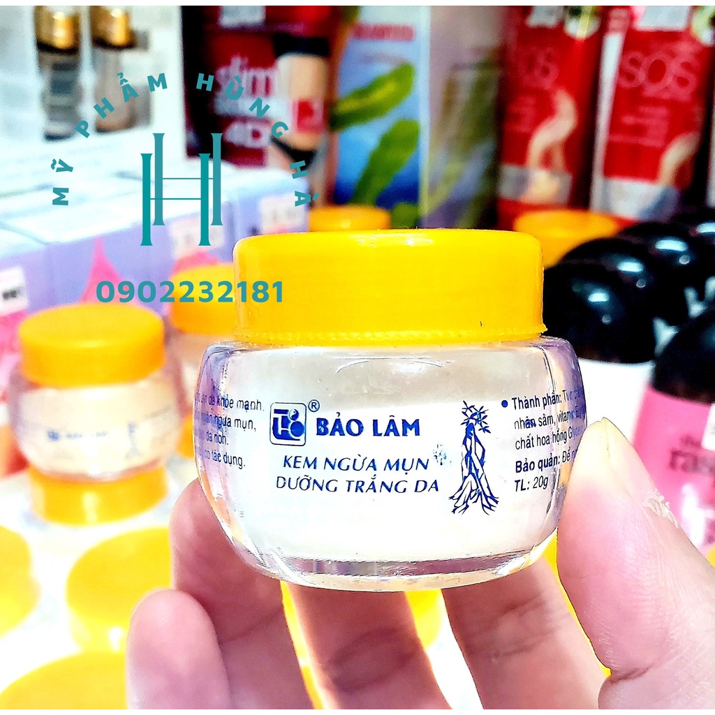 Kem ngừa mụn Bảo Lâm, trắng da, dưỡng da mịn màng, giảm mụn hiệu quả 20g