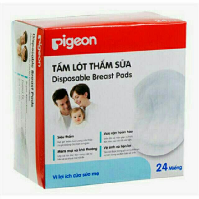 Combo 4 hộp Lót Thấm Sữa Pigeon