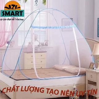 [màn trơn] MÀN CHỤP CHỐNG MUỖI HIỆU QUẢ, MÙNG CHỤP TỰ BUNG KHÔNG ĐÁY NHỎ GỌN, ĐỦ KÍCH THƯỚC | HÀNG VIỆT NAM CAO CẤP