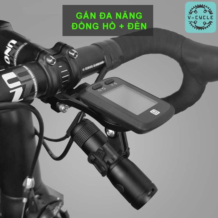 Giá đồng hồ gắn gidong xe đạp (màu ĐEN)