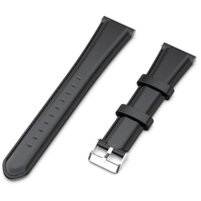 Dây Đeo Bằng Da Màu Đen Cho Đồng Hồ Thông Minh Garmin Forerunner245 / 645 / Vivoactive 3