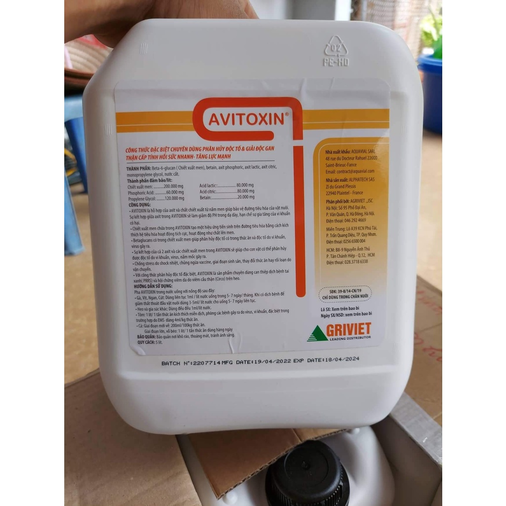 [Giá tốt] AVITOXIN - BỔ DÀNH CHO GÀ TƠ VÀ GÀ CON - XUẤT XỨ PHÁP - BÌNH 1 LÍT Bổ sung vitamin và dinh dưỡng