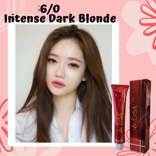 Thuốc Nhuộm Tóc Màu Nâu Ánh Vàng Tại Nhà 6/0 Dark Natural Blonde Hair Dye Cream