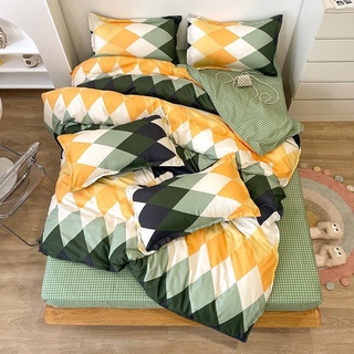 Bộ Ra Trải Giường 5 Món Cotton 98% Xanh Mint M2-M4-M6-M8x2M