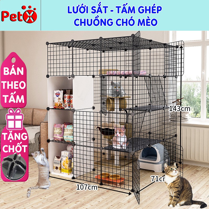 ( SLN 9 ) ( SLN 8 ) Chuồng quây chó mèo thú cưng lắp ghép bằng tấm lưới sắt thép bán sỉ lẻ theo miếng, làm to, nhỏ 1-2-3