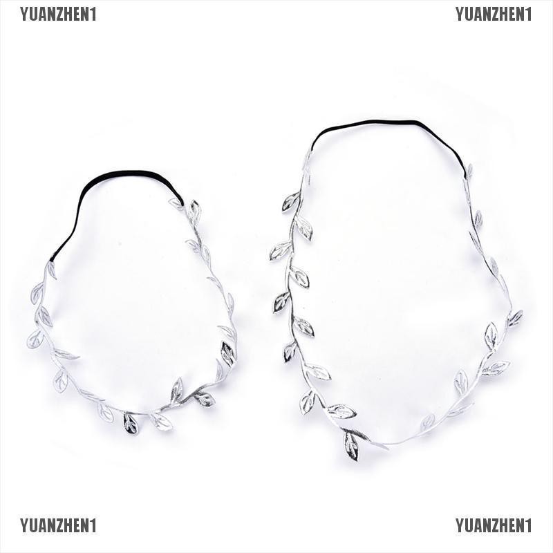 [YUANZHEN1] Set 2 Thun Cột Tóc Bằng Vải Mạ Vàng Cho Nữ Và Trẻ Em