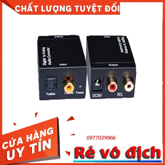 Bộ chuyển đổi âm thanh quang học optical sang AV ra audio tiếng to bảo hành 12t