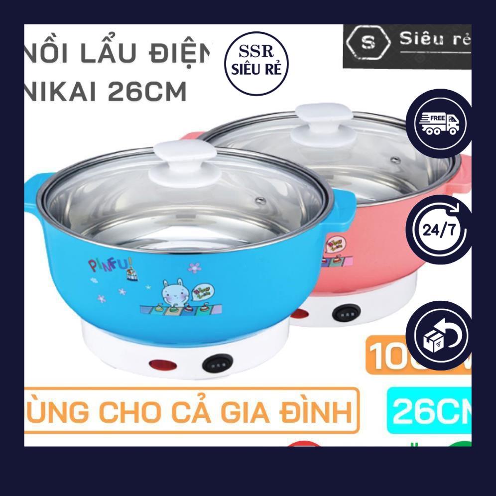 Nồi lẩu đa năng NIKAI 28CM  dành cho cả gia đình - BẢO HÀNH 1 NĂM (PD89115)