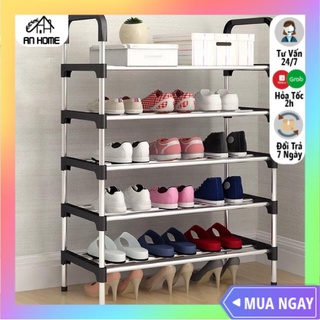 Kệ Giày Dép Khung Inox 5 Tầng ANHOME Chắc Chắn Chịu Lực