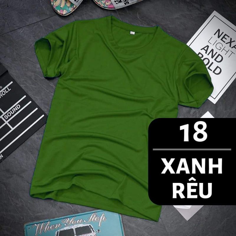 áo thun xanh rêu_xanh lính