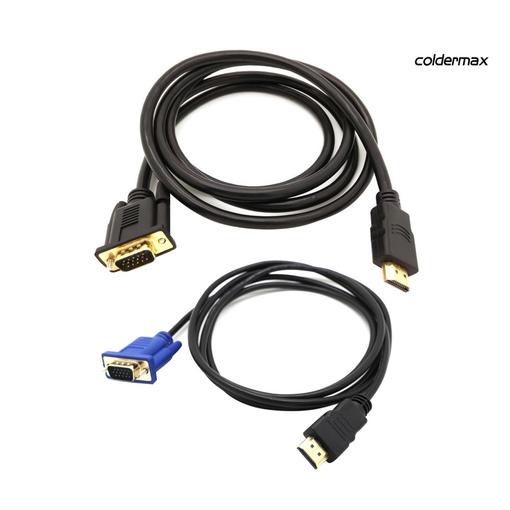 Cáp chuyển đổi HDMI sang VGA 1.8m 1080p tiện dụng cho PC/DVD/HDTV