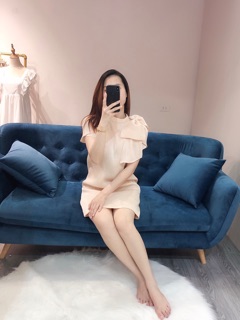 Đầm nơ đính đá