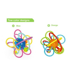 Đồ chơi xúc xắc cắn nướu dây xoắn mềm Hola toys - UW1106B