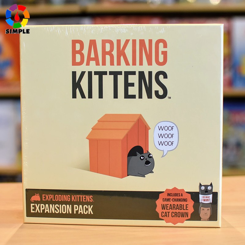 Bộ thẻ bài trò chơi Barking Kittens vui nhộn
