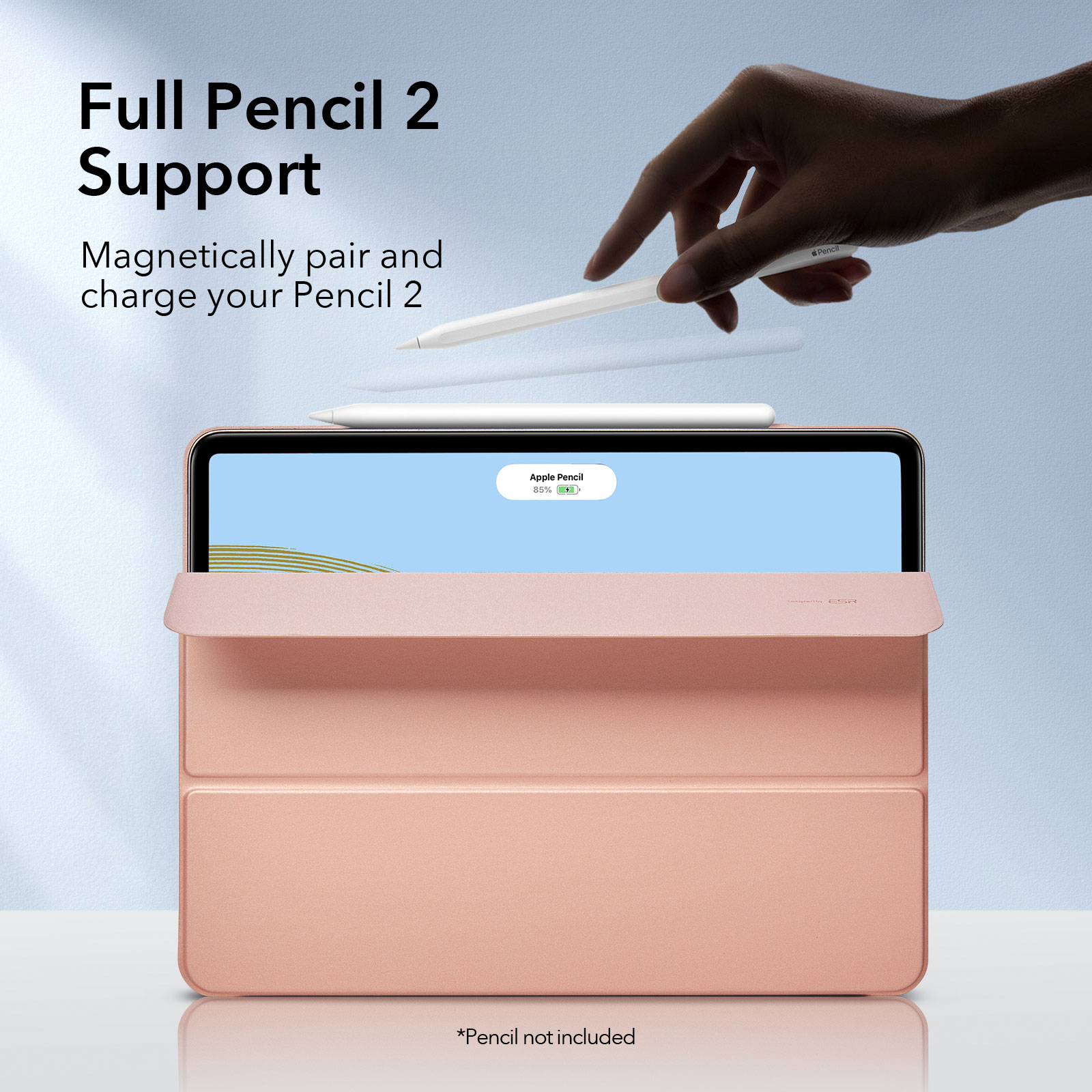 Bao Da ESR Từ Tính Thông Minh Kiểu Gập Ba Tự Động Ngủ/Thức Hỗ Trợ Lắp Và Sạc Apple Pencil Cho Ipadpro11/12.9(2021) | WebRaoVat - webraovat.net.vn