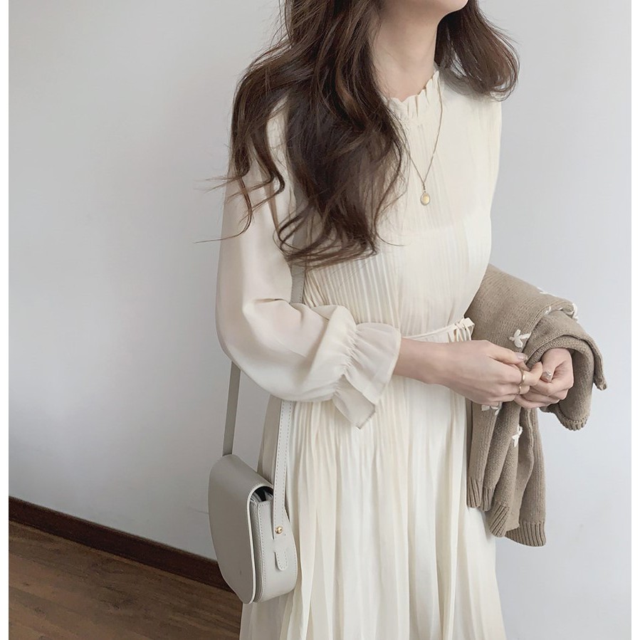 Đầm Voan Trơn Màu Sắc Xinh Xắn Dễ Phối Đồ 38696