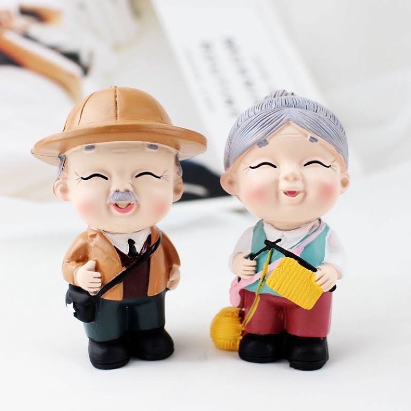 Ông Bà trang trí bánh kem, có 6 mẫu ạ