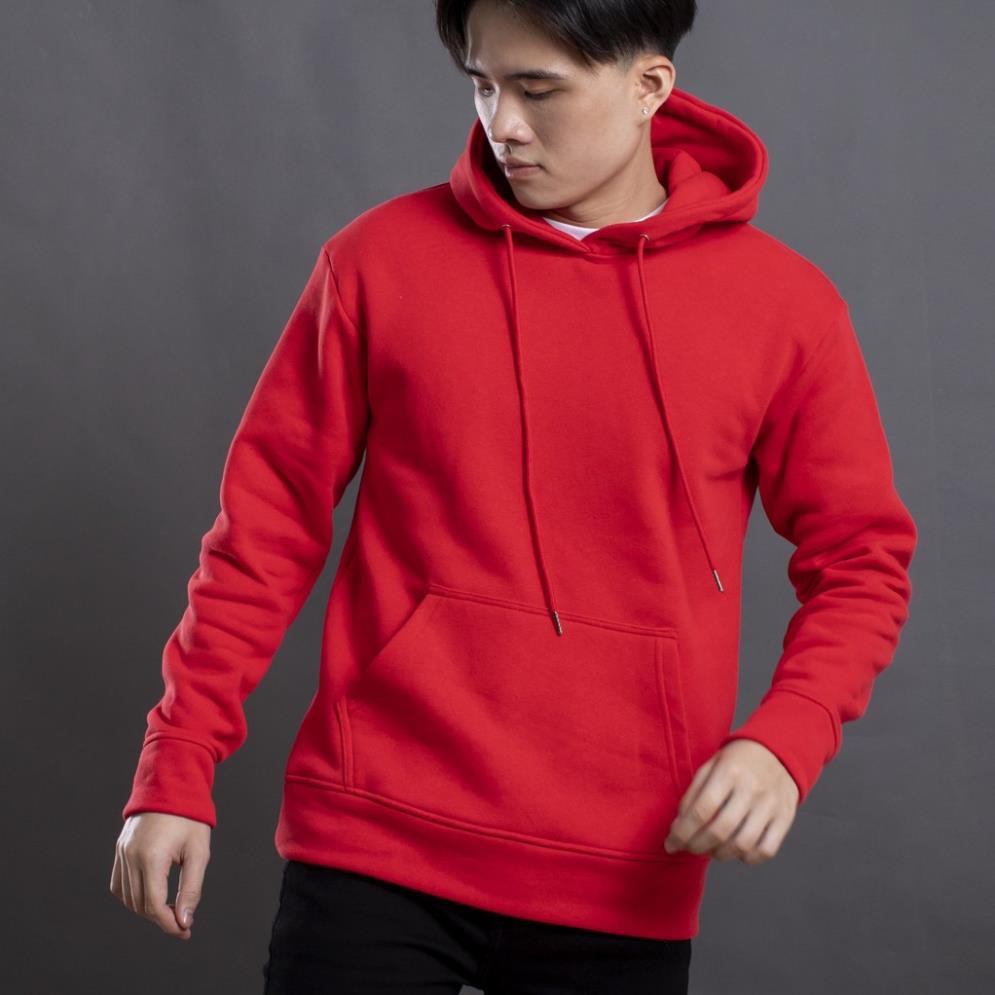 Áo hoodie trơn dài tay GABO - 9045, có nón liền, túi trước hàng cao cấp việt nam