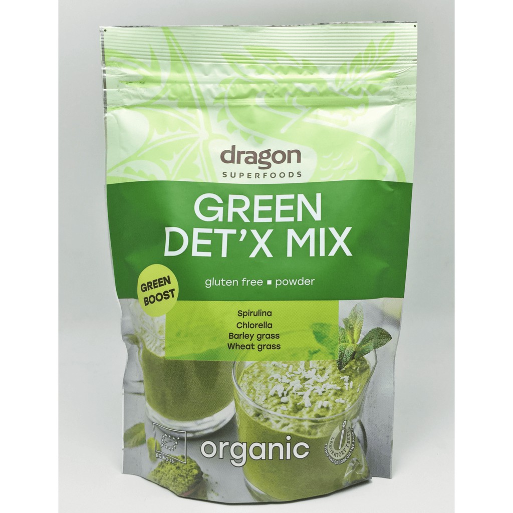 Bột thải độc hữu cơ Green Detox Organic 200g (spirulina, chlorella, cỏ lúa mì, cỏ lúa mạch) | BigBuy360 - bigbuy360.vn