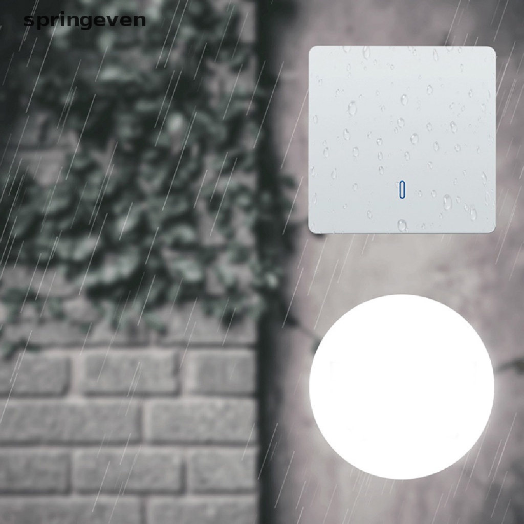 springeven 433MHz RF Wireless Remote Control Switch 86 Type Wall Panel Switch Transmitter RFT