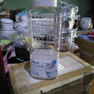 Bình nước pet lock and lock 1,5l - hàng chính hãng 100%.