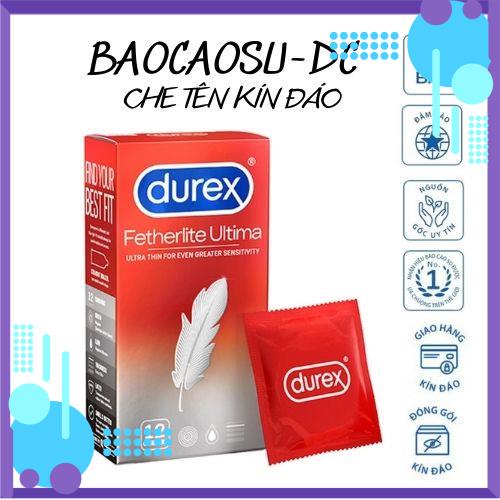 Bao cao su Durex ғᴇᴛʜᴇʀʟɪᴛᴇ Ultima - Nhiều chất bôi trơn - Che tên sản phẩm - Chính hãng