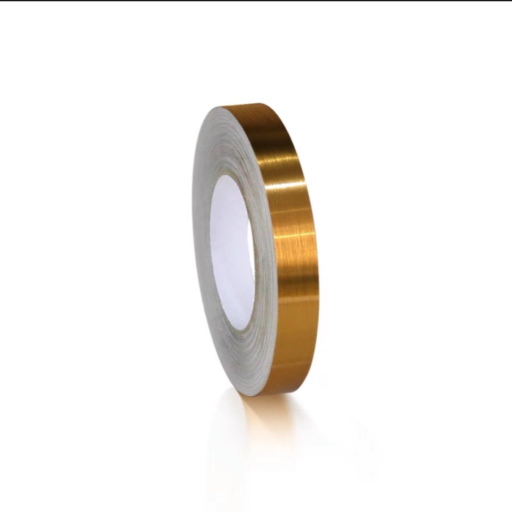 Cuộn chỉ dán viền trang trí nội thất Màu Vàng Đồng Dài 20m Rộng 0.5cm/1cm/1.5cm/2cm