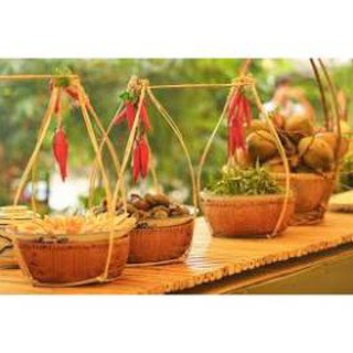 Quang gánh trang trí cắm hoa