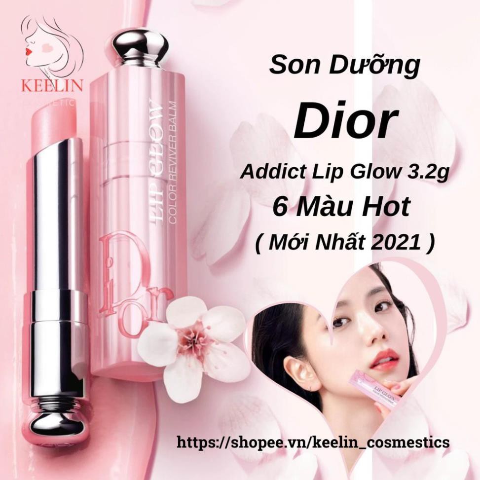 [Mã INCU1114 giảm 25% đơn 99K] Son Dưỡng Dior 2021 Addict Lip Glow 3.2g 6 Màu Hot – dưỡng ẩm mướt môi