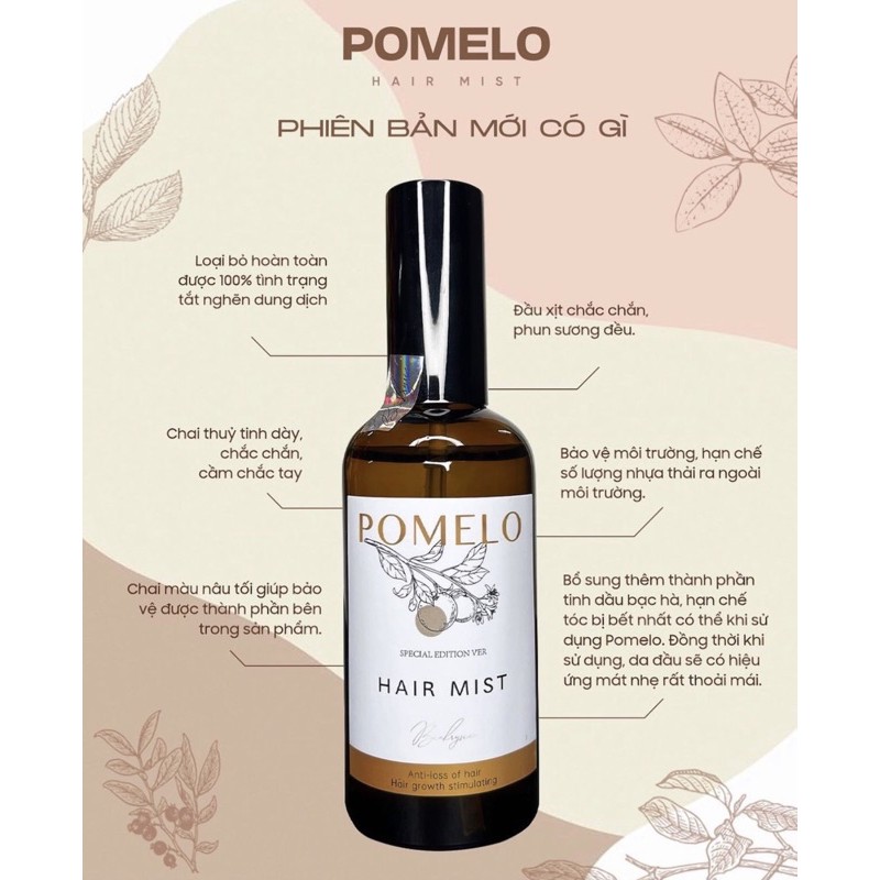 Pro POMELO Hair Mist - Xịt Bưởi Kích Mọc Tóc X2