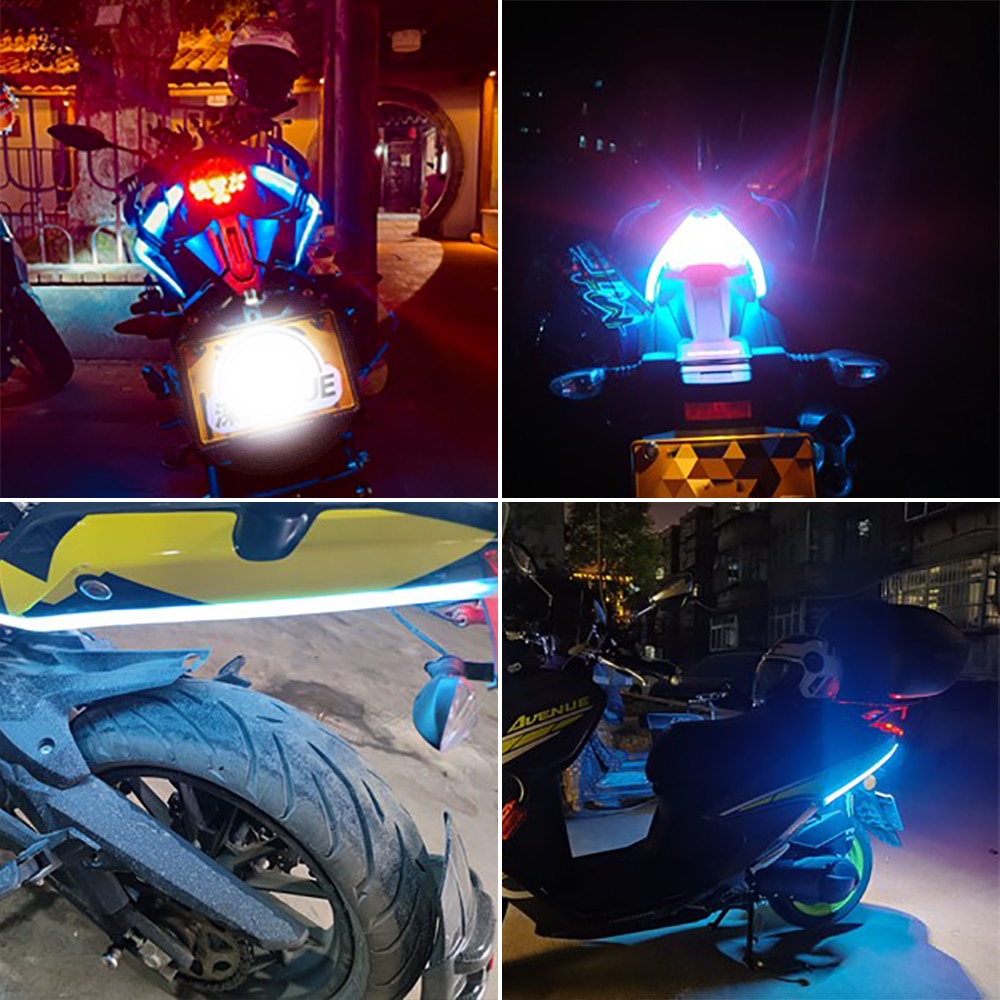 Đèn pha LED 12V DRL chiếu sáng ban ngày không thấm nước cho xe máy