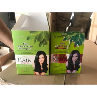 Gội đen phủ bạc olive xanh 30ml(1gói)