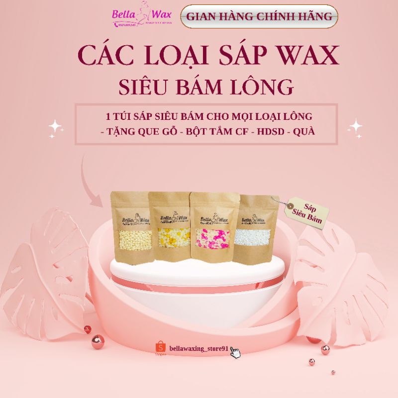 Sáp Siêu Bám Dùng Cho Mọi Loại Lông Và Da Nhạy Cảm + [Tặng Kèm Que Gỗ - Quà - Bột Tắm CF Dừa]