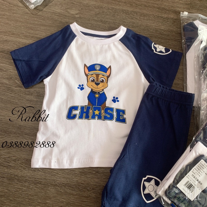 Bộ thun cộc tay Paw Patrol-HÀNG SALE KO ĐỔI TRẢ