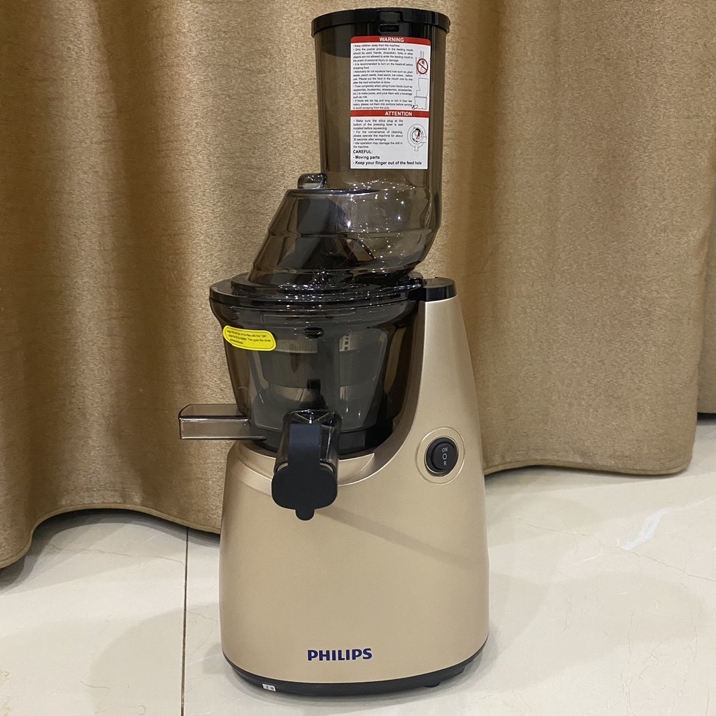 Máy Ép Chậm  Máy Ép Trái Cây PHILIPS HR-1968 Kiểu Dáng Sang Trọng Công xuất 250W Dung Tích 800ml Hàng Chính Hãng
