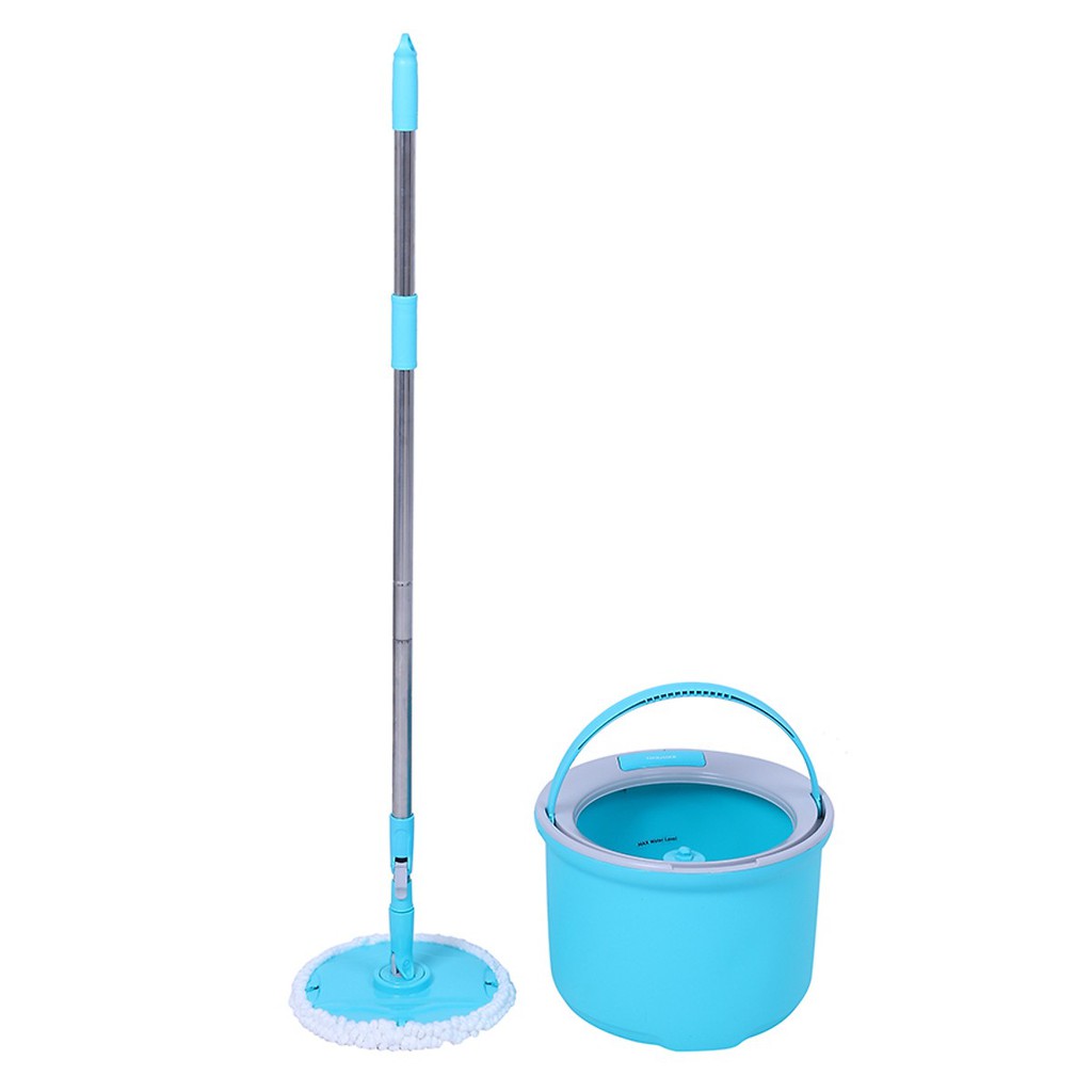 Bộ Cây Lau Nhà Xoay Tay Lock&amp;Lock Corner Spin Mop ETM494 [Xanh Dương]