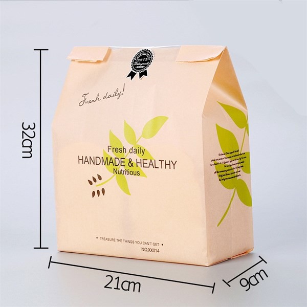 Túi giấy đựng bánh mì ⚡ GIÁ SỐC ⚡ túi giấy Handmade &amp; Healthy chuyên dùng trong đựng bánh mì, bánh bông lan
