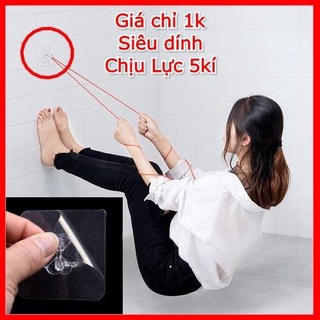 Móc dán tường treo quần áo trong suốt siêu dính tường chịu lực siêu chắc siêu bền 10kg treo đồ dùng khoidaumoi
