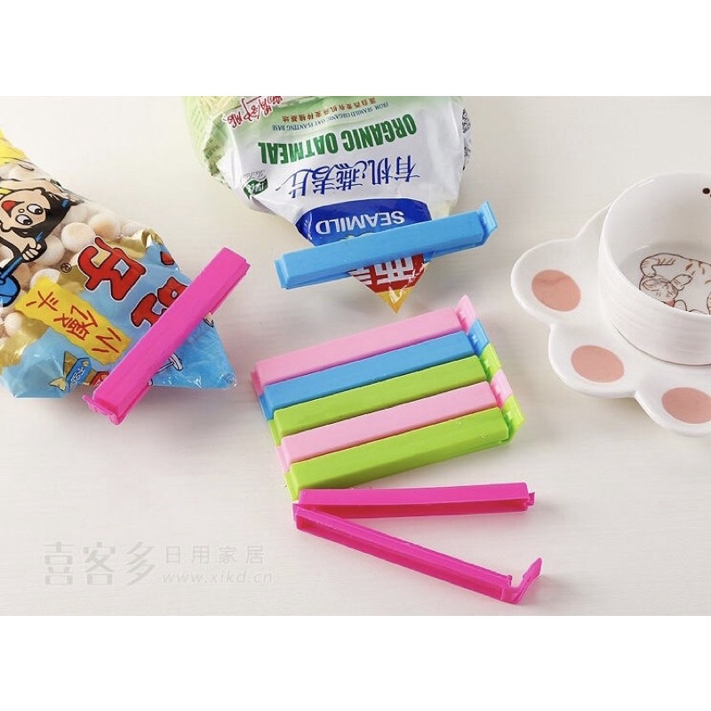 Bộ 10 Kẹp miệng túi bảo quản thực phẩm các màu