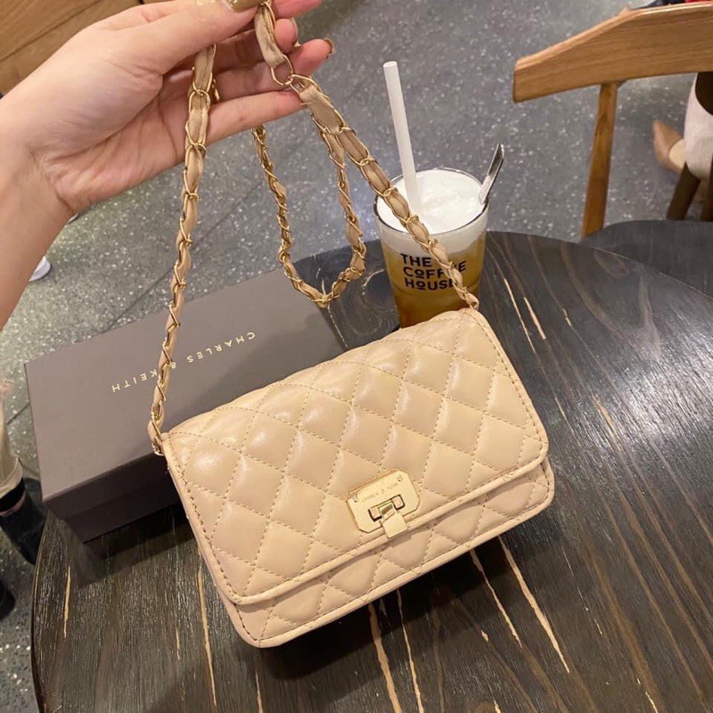 Túi CNK khoá gập thời trang siêu hot 2021 ❣️freeship❣️ TÚI ĐEO CHÉO NỮ