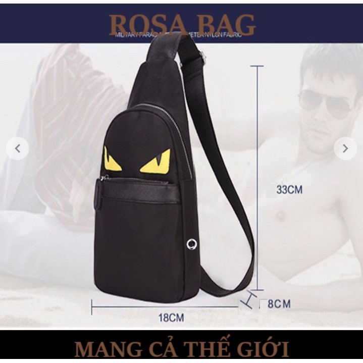 Túi đeo chéo nam Túi Đeo Chéo 2 Mắt Vàng tuideocheonguc Mys Bag