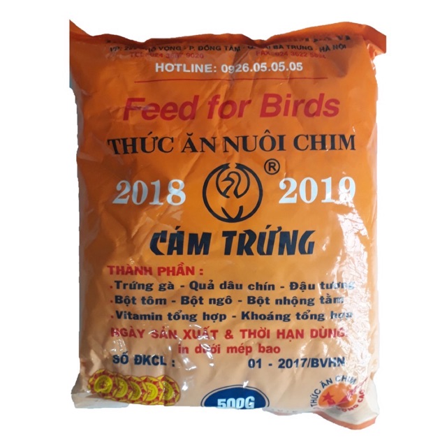 Cám Trứng Ba Vì (Không Tem) 500g - Thức Ăn Chim