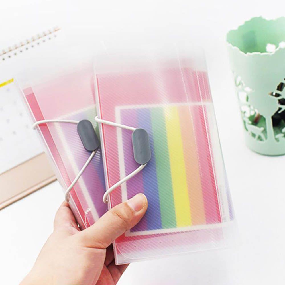 1 Túi Đựng Tài Liệu 13 Ngăn Mini Chống Thấm Nước Màu Sắc Cầu Vồng