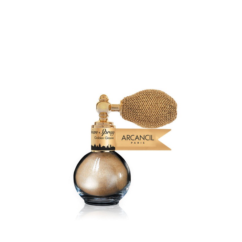 Xịt nhũ kim tuyến Arcancil Parisian Spray Shimmering powder Face, Cleavage and hair 3.5g | BigBuy360 - bigbuy360.vn