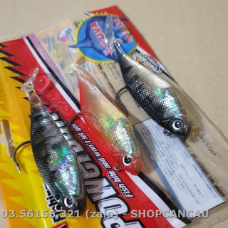 Mồi Câu Lure Mồi Cá Mềm Câu Cá Bộ 3 con