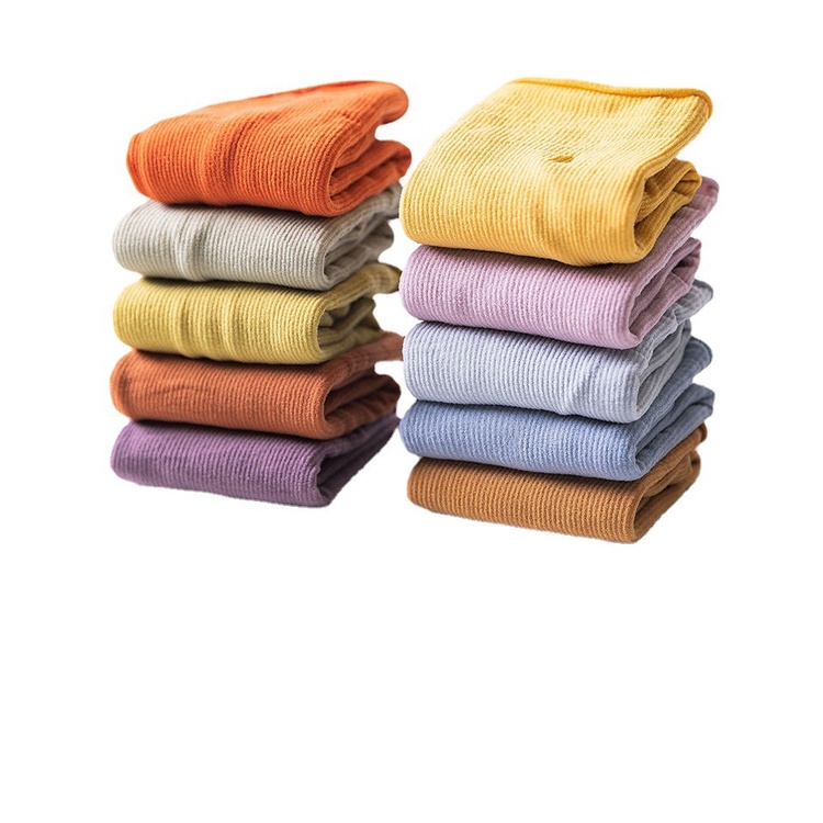 Tất vớ nữ nam cao cổ dài trắng dễ thương hàn quốc đẹp iLita chân thấp nhún đủ màu trơn đen, đỏ, vàng, xám, xanh