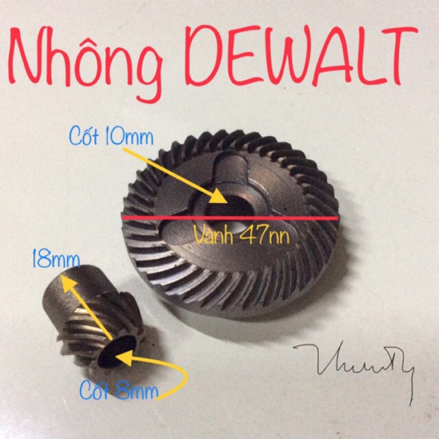 CẶP NHÔNG MÀI 100mm DEWALT 810